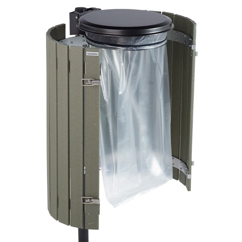 Entourage en lattes recyclées Etik pour supports de sacs Collection Prossentiel