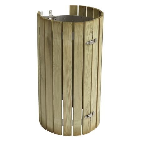 Entourage en lattes bois pour supports de sac Collection Prossentiel