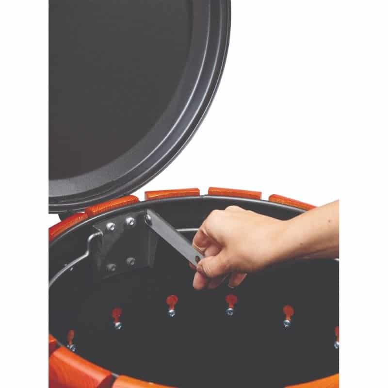 Poubelle extérieure lattes bois et acier poudré Zeno Bois Protec - 80L Prossentiel