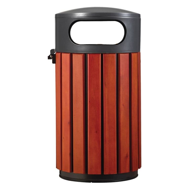 Poubelle extérieure lattes bois Zeno Bois - 40L ou 60L Prossentiel