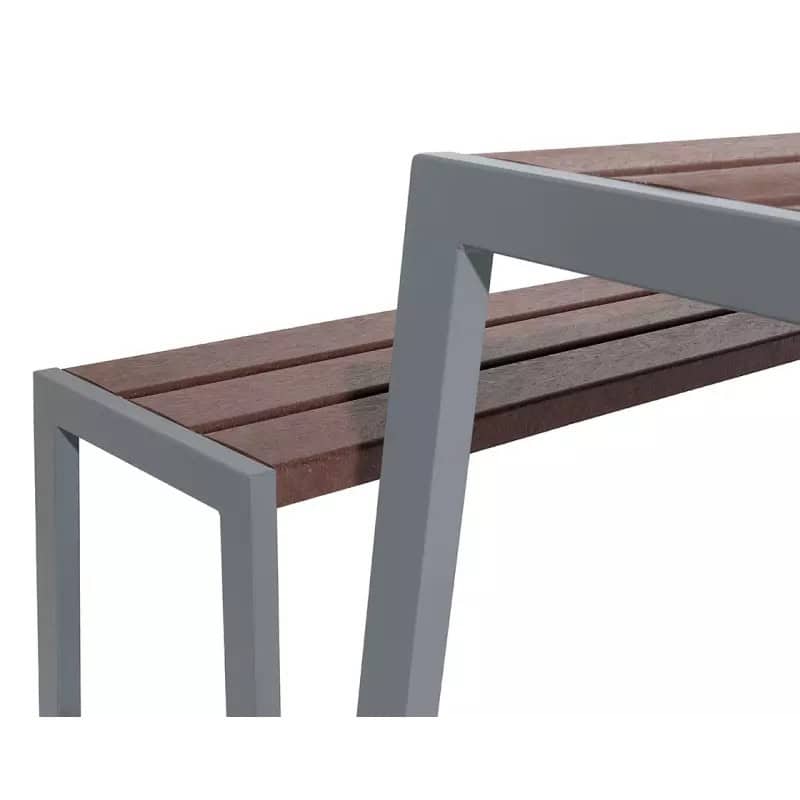 Table de pique-nique acier et plastique recyclé Silaos® Prossentiel