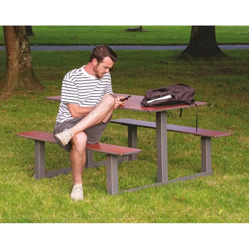 Table de pique-nique stratifié compact Riga Prossentiel