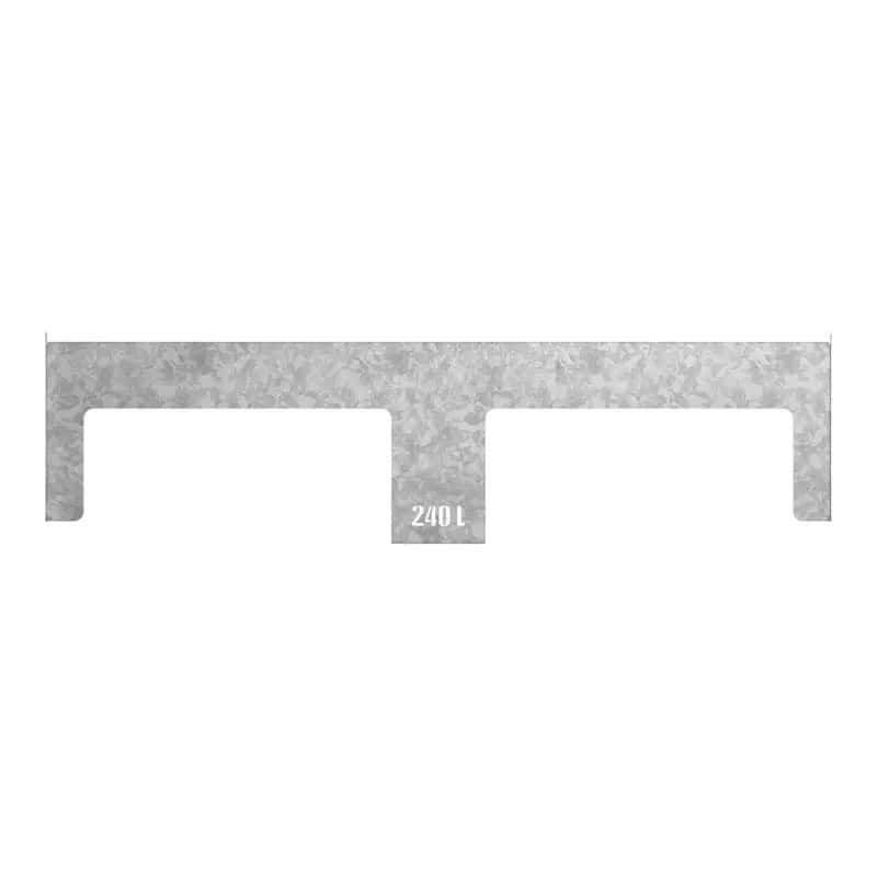 Gabarit de positionnement pour bacs 240 L - Abri conteneurs Berlin Prossentiel