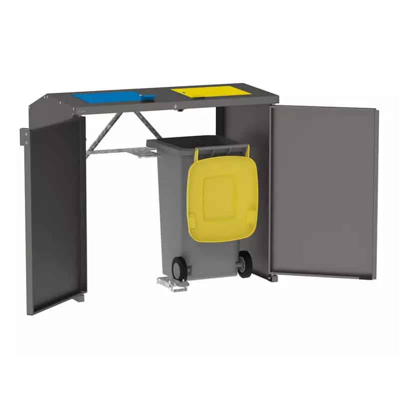 Gabarit de positionnement pour bacs 240 L - Abri conteneurs Berlin Prossentiel