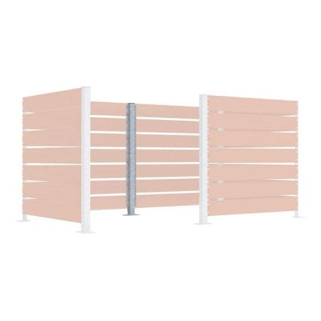 Poteaux galva - Cache-conteneurs modulable Prossentiel