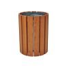 Poubelle urbaine ronde bois Cologne 60L Prossentiel