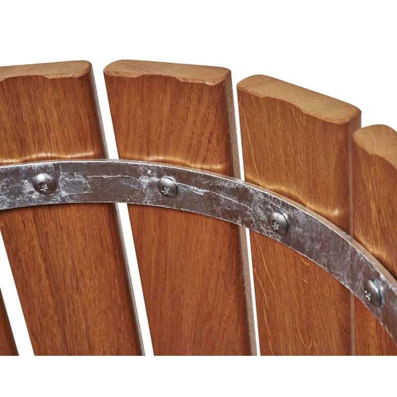 Poubelle urbaine ronde bois Cologne 60L Prossentiel