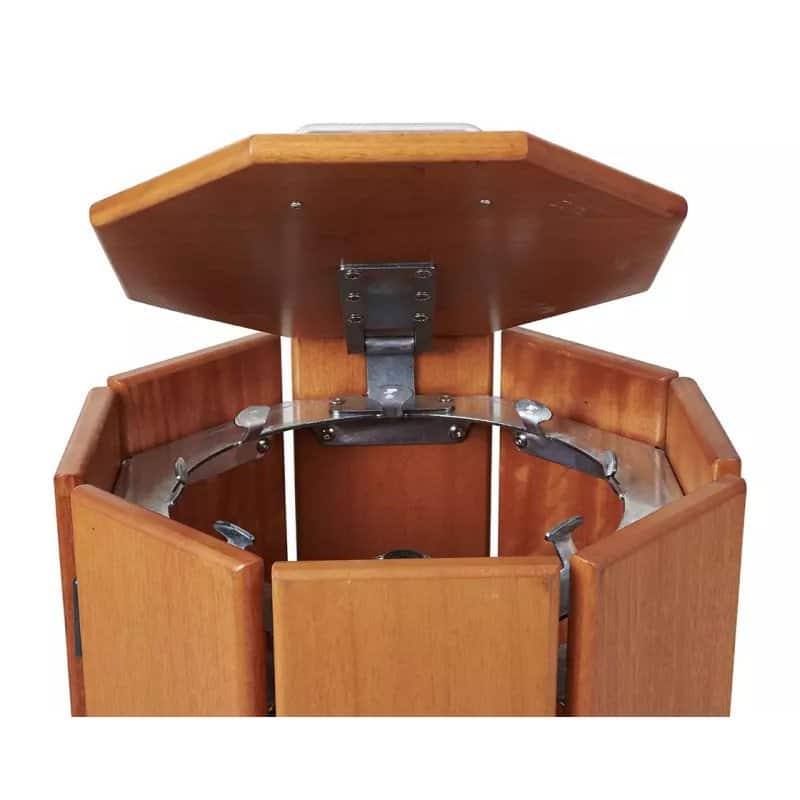 Corbeille octogonale bois Séville 100L Prossentiel