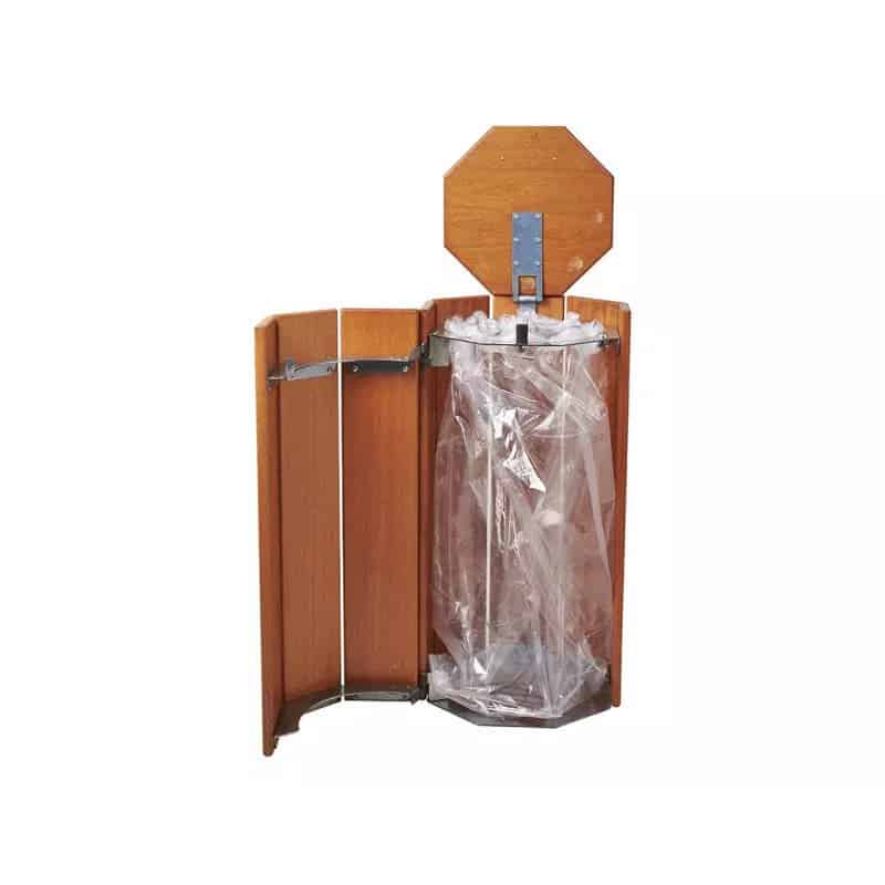 Corbeille octogonale bois Séville 100L Prossentiel