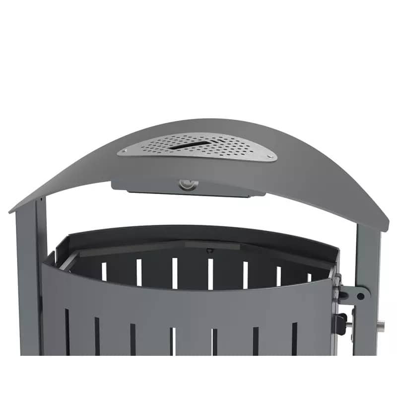 Poubelle urbaine acier Silaos® 50L Prossentiel