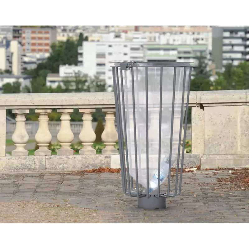 Poubelle urbaine design métal LofotenVigipirate 100L Prossentiel