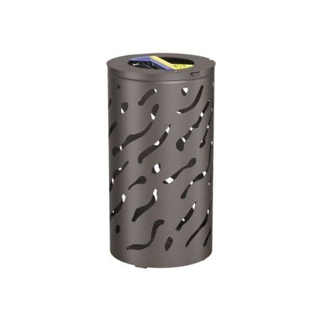 Poubelle urbaine ronde design tri sélectif Venise Prossentiel