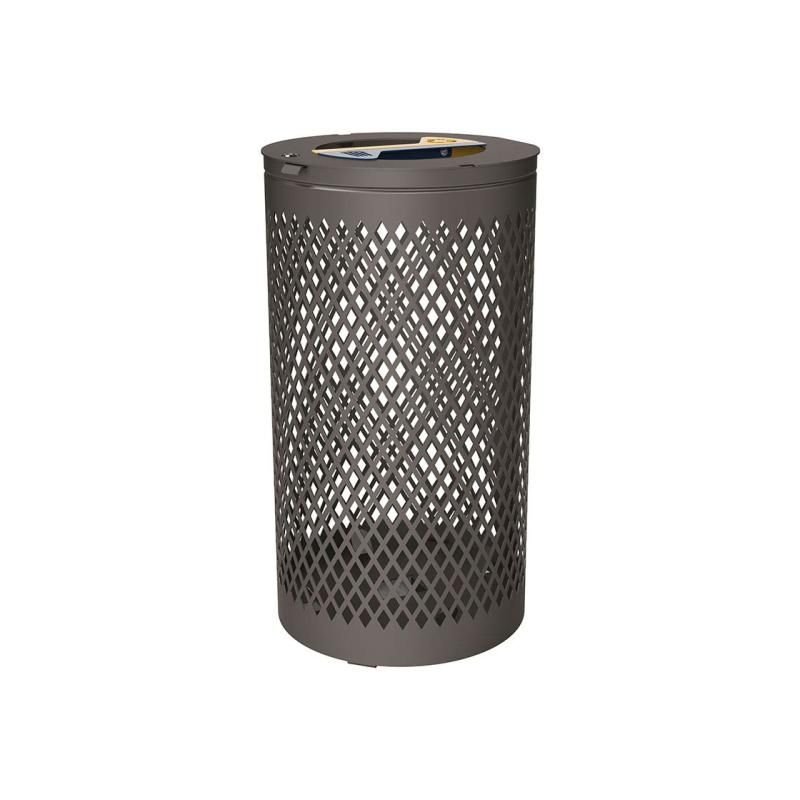 Corbeille de ville tri sélectif acier Losange Prossentiel