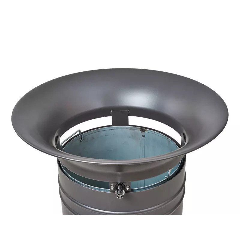 Corbeille urbaine sur poteau acier Vanoise 40L Prossentiel