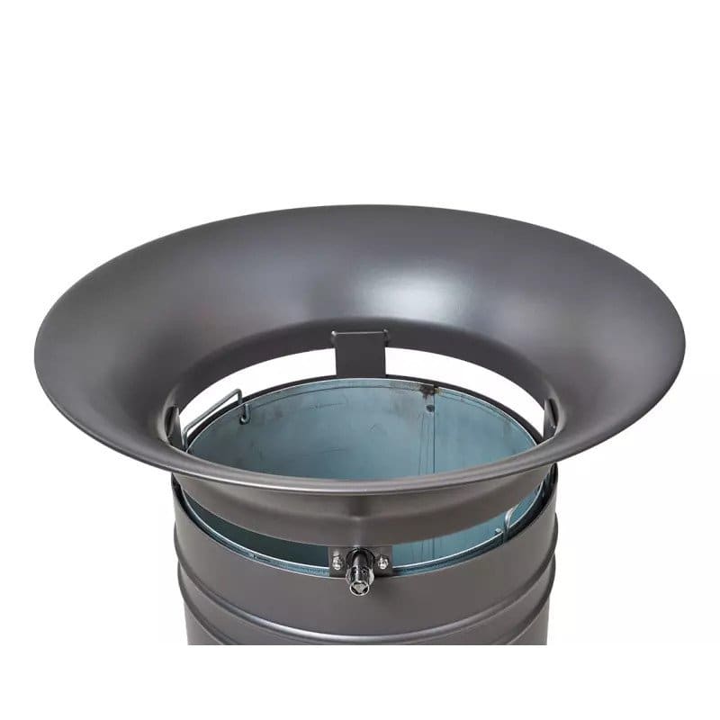 Poubelle de ville cylindrique acier Cévennes 60L Prossentiel
