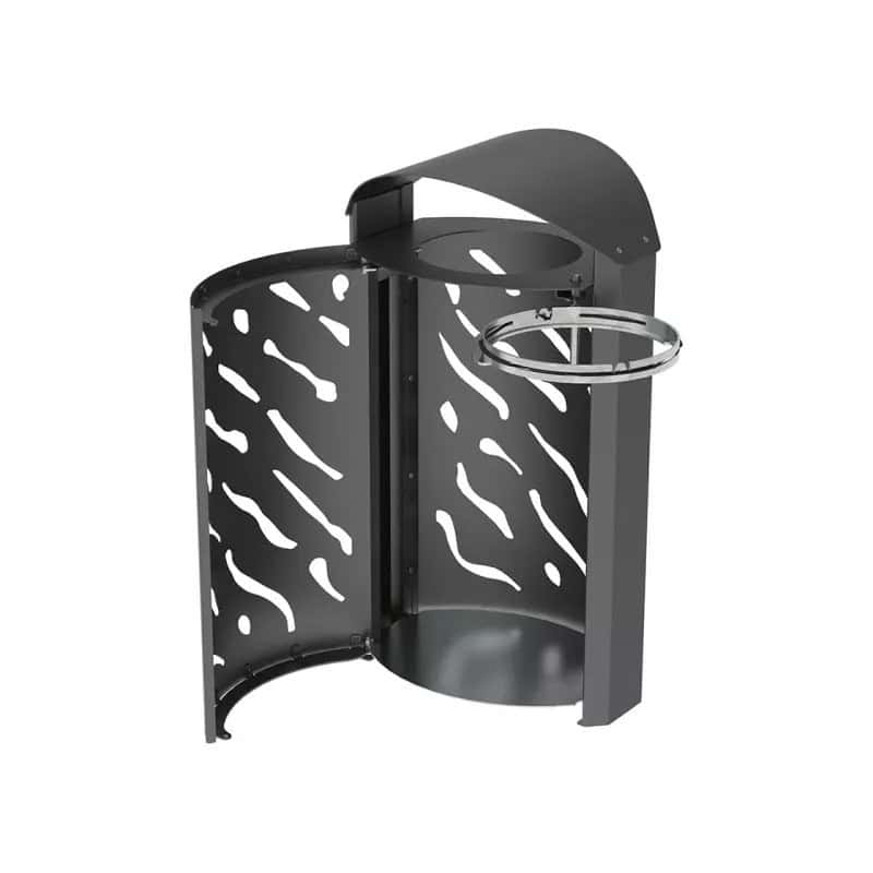 Poubelle de ville moderne Venise 120L Prossentiel