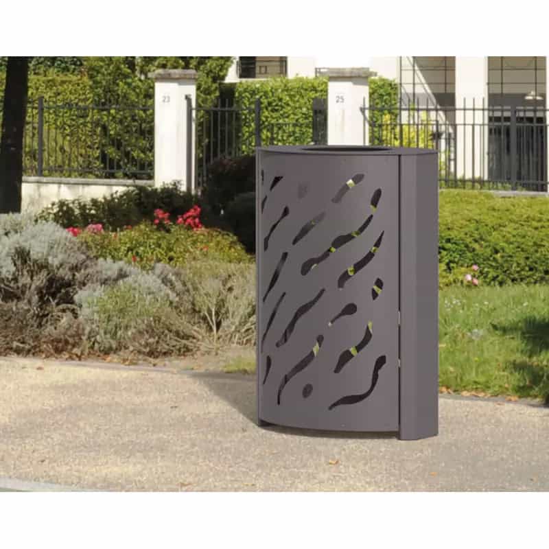 Poubelle de ville moderne Venise 120L Prossentiel