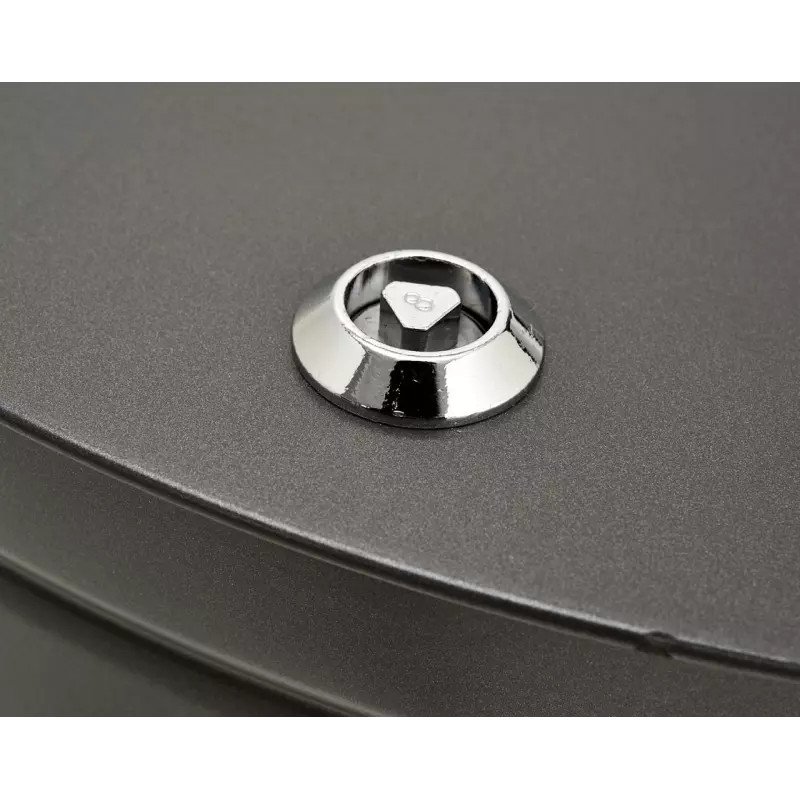 Poubelle extérieure ronde acier Olbia 80L ou 120L Prossentiel