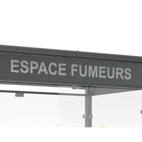 Autocollant du texte "Espace Fumeurs" Prossentiel