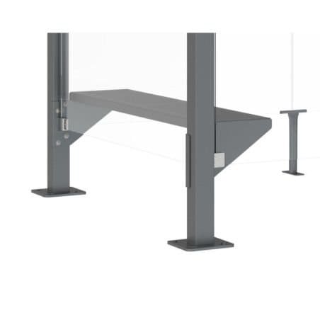Banquette / tablette pour abris fumeurs Prossentiel