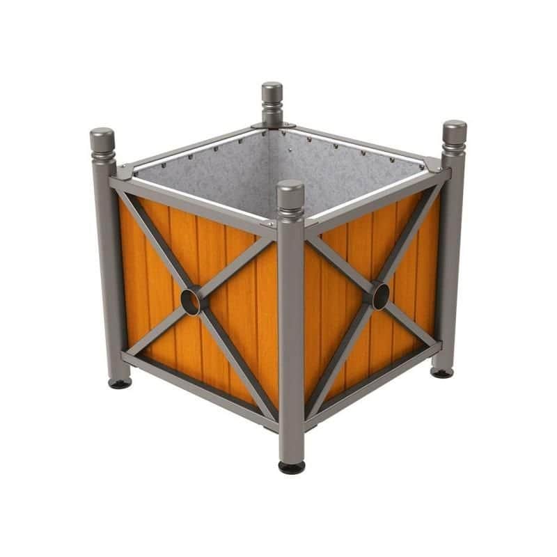 Jardinière de ville acier et bois Province City Prossentiel