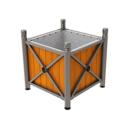 Jardinière de ville acier et bois Province City Prossentiel