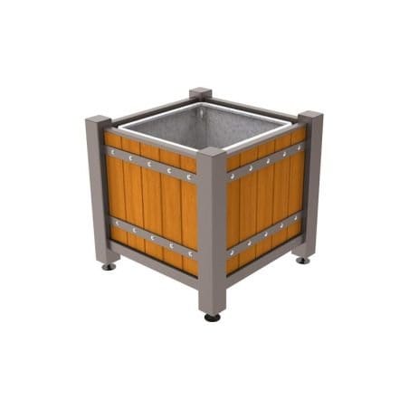 Jardinière extérieure acier et bois Sarlat Prossentiel