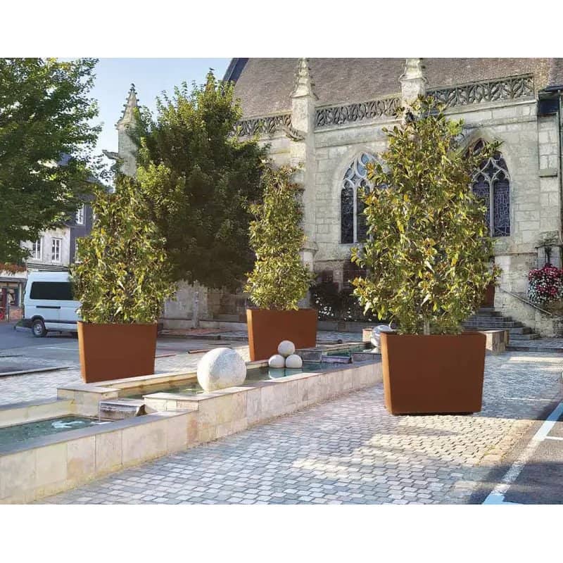 Bac à plantes urbain carré Olbia Prossentiel