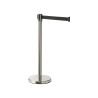Lot de 2 barrières de délimitation à ceinture retractable sur socle Paceo - Inox - 3m Prossentiel