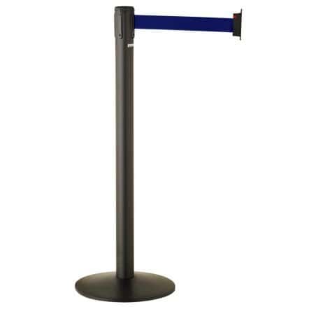 Lot de 2 barrières de délimitation à ceinture retractable sur socle Paceo -Gris manganèse - 3m Prossentiel