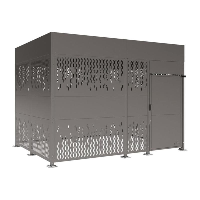 Abri vélos sécurisé Horizon avec bardages en acier Prossentiel