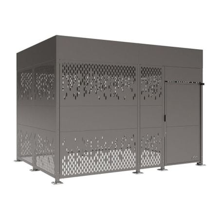 Abri vélos sécurisé Horizon avec bardages en acier Prossentiel