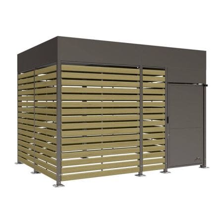 Abri vélos sécurisé Horizon avec bardages en bois Prossentiel