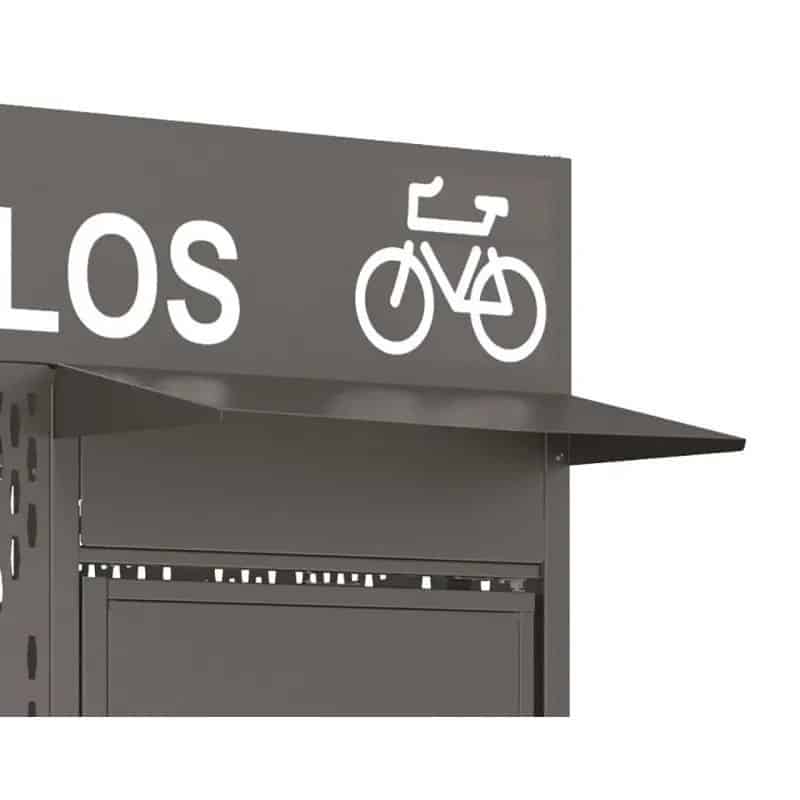 Casquette de porte pour abris vélos sécurisés Horizon Prossentiel