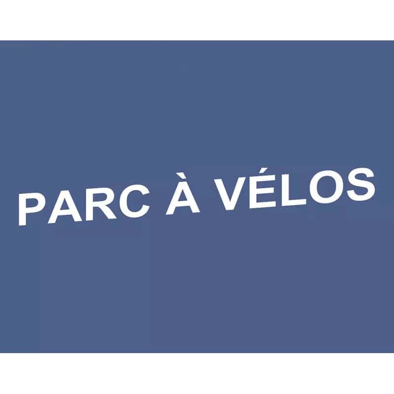 Autocollant "Parc à vélos" pour abris vélos sécurisés Horizon Prossentiel
