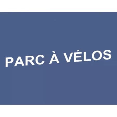 Autocollant "Parc à vélos" pour abris vélos sécurisés Horizon Prossentiel