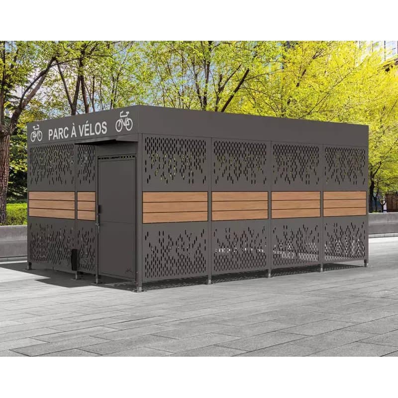 Autocollant "Parc à vélos" pour abris vélos sécurisés Horizon Prossentiel