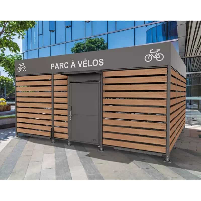 Autocollant "Parc à vélos" pour abris vélos sécurisés Horizon Prossentiel