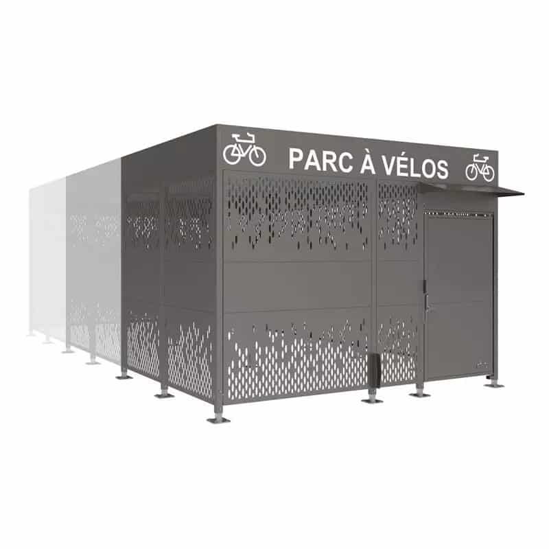 Autocollant "Parc à vélos" pour abris vélos sécurisés Horizon Prossentiel