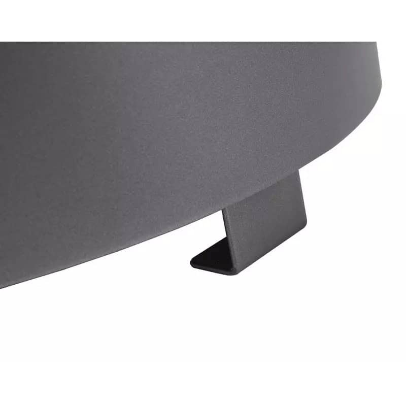 Corbeille urbaine ronde design Venise couvercle réhaussé bicolore 80L Prossentiel