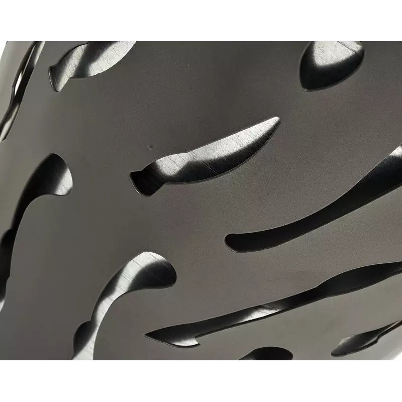 Corbeille urbaine ronde design Venise couvercle réhaussé 80L Prossentiel