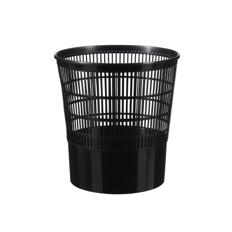 Lot de 20 petites corbeilles à papier - Noir - 16L Prossentiel