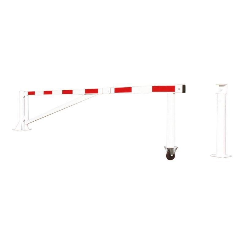 Poteau de réception pour longue barrière tournanteen position ouverte Prossentiel