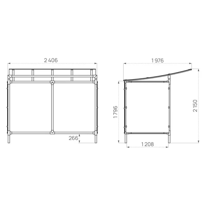 Abri vélos Eco Prossentiel