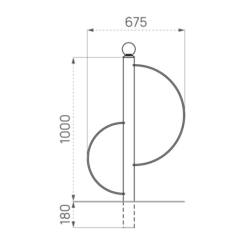 Appui vélos Classique Province Boule Prossentiel