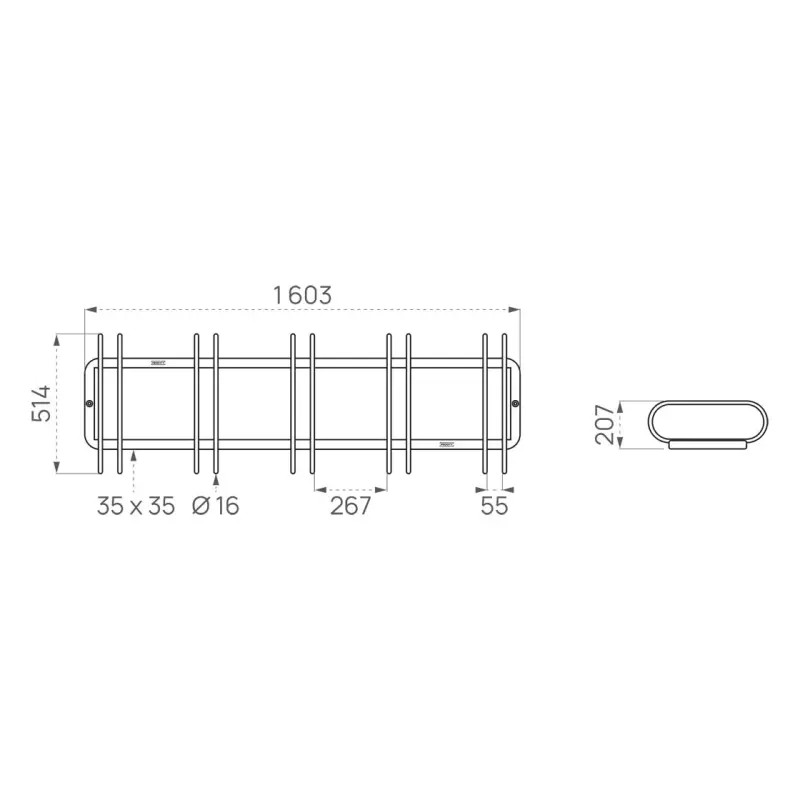 Support vélos 5 places éco Prossentiel