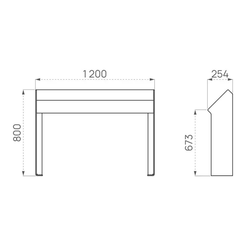 Assis-debout Kub bois/acier Prossentiel