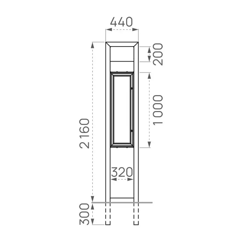 Totem arrêt de bus Milan Prossentiel