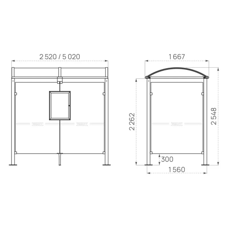 Abri bus Voûte Prossentiel