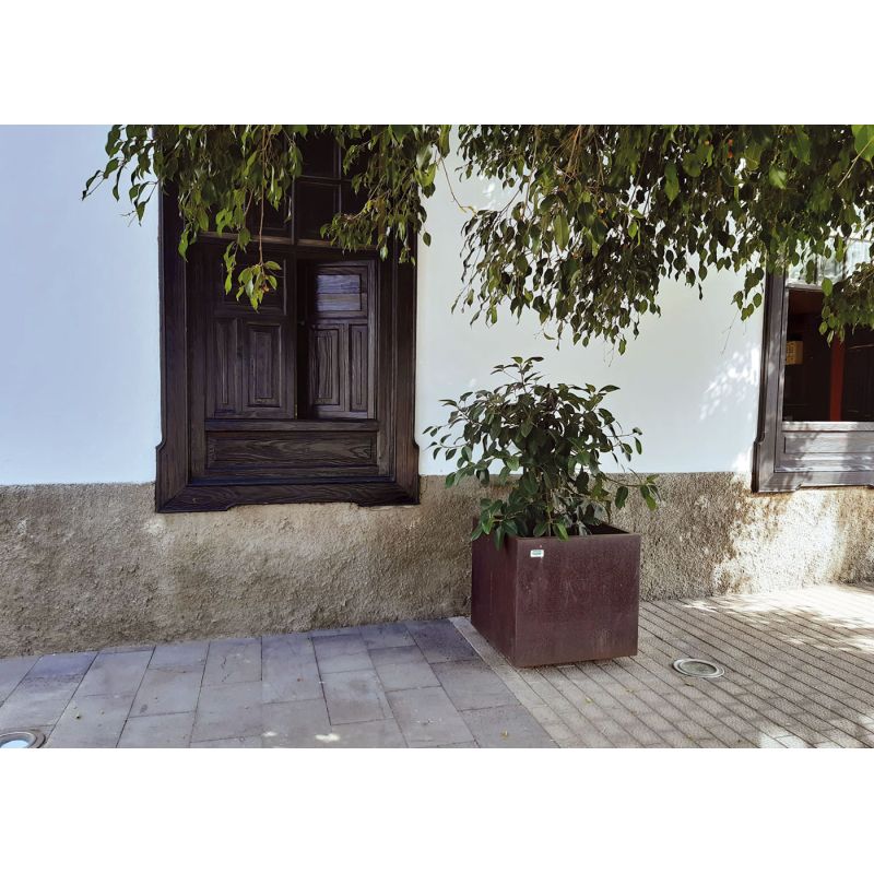 Jardinière de ville en acier Corten Olea | Prossentiel